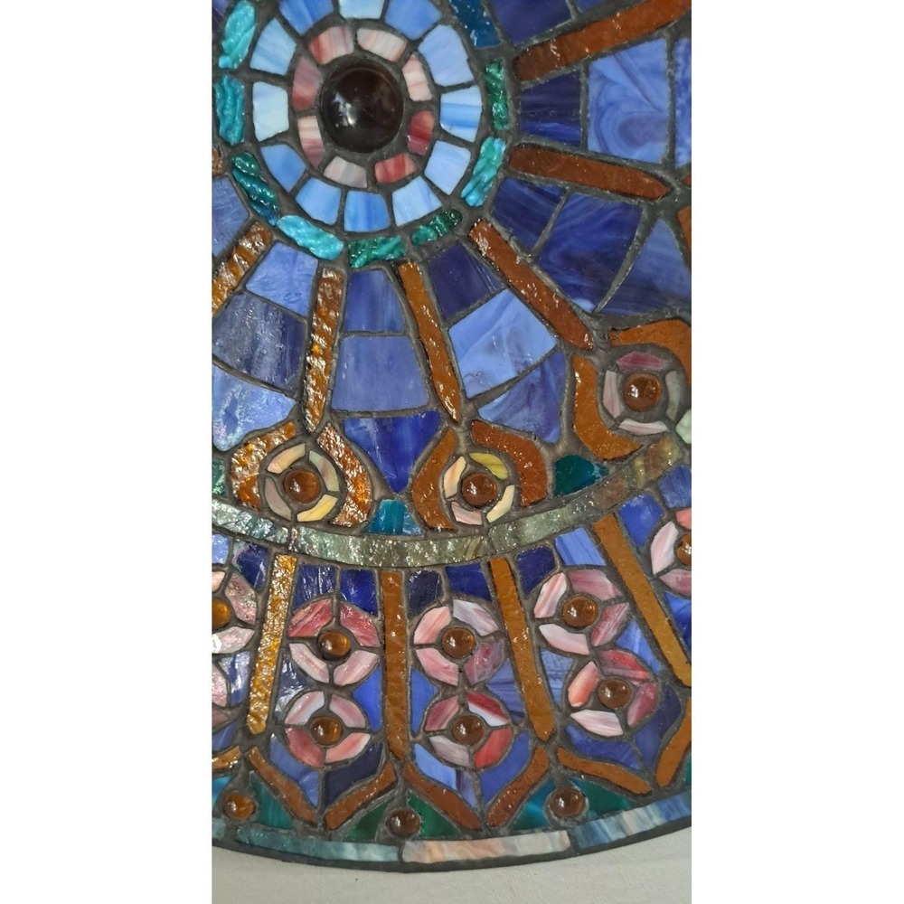 20" Tiffany Style Stained Glass Hanging Sun Catcher - Picture 2 of 12